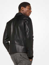 Load image into Gallery viewer, Black Leather Jacket - Shearling leather