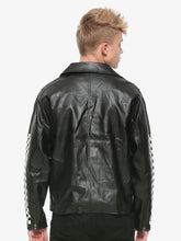Load image into Gallery viewer, Black Leather Jacket - Shearling leather