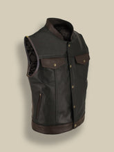 Load image into Gallery viewer, Brown Leather Jacket - Shearling leather
