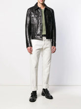 Load image into Gallery viewer, Black Leather Jacket - Shearling leather