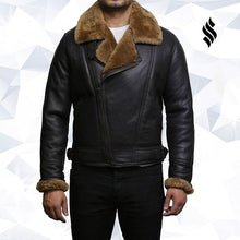 Load image into Gallery viewer, Men's Shearling Sheepskin Jacket - Shearling leather