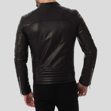 Load image into Gallery viewer, Dwite Black Quilted Leather Jacket - Shearling leather