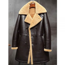 Load image into Gallery viewer, Mens Shearling Coat