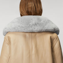 Load image into Gallery viewer, Women's Shearling Aviator Leather Jacket