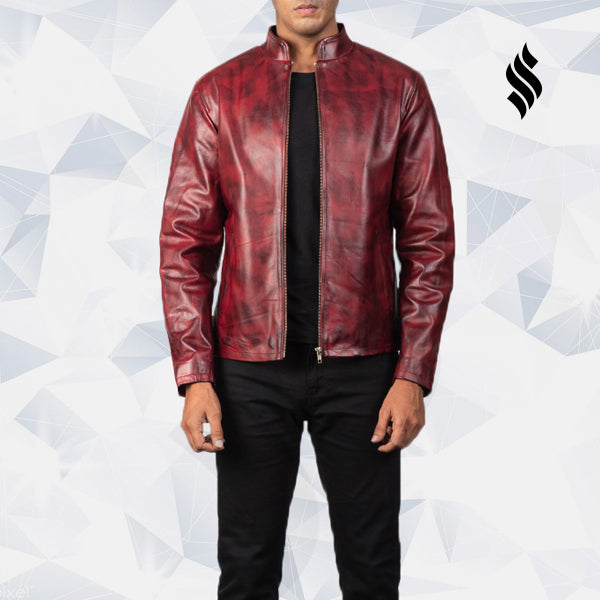 Biker Leather Jacket and Leather Bomber Jacket