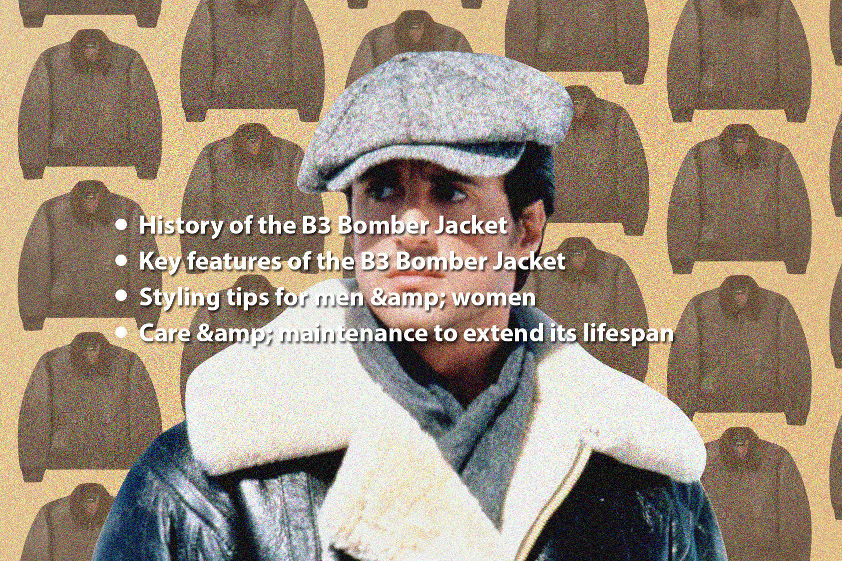 b3 bomber shearling jacket