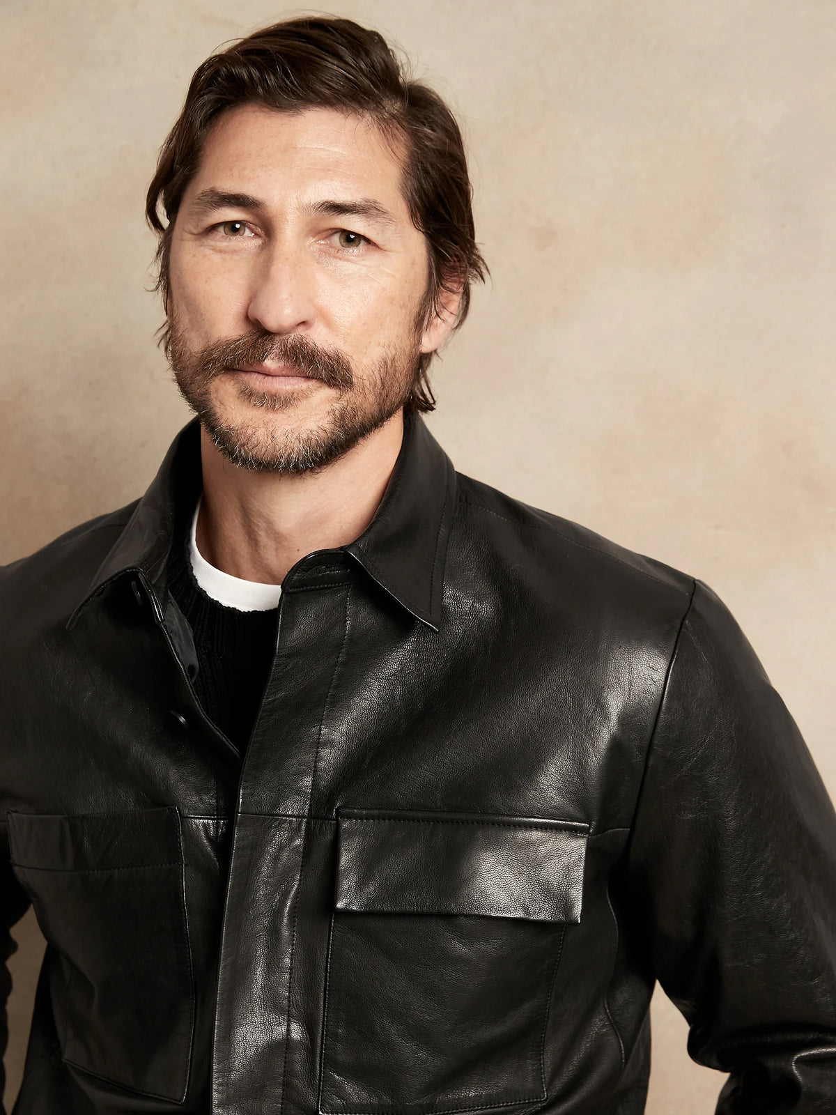 Mens Leather Shirt