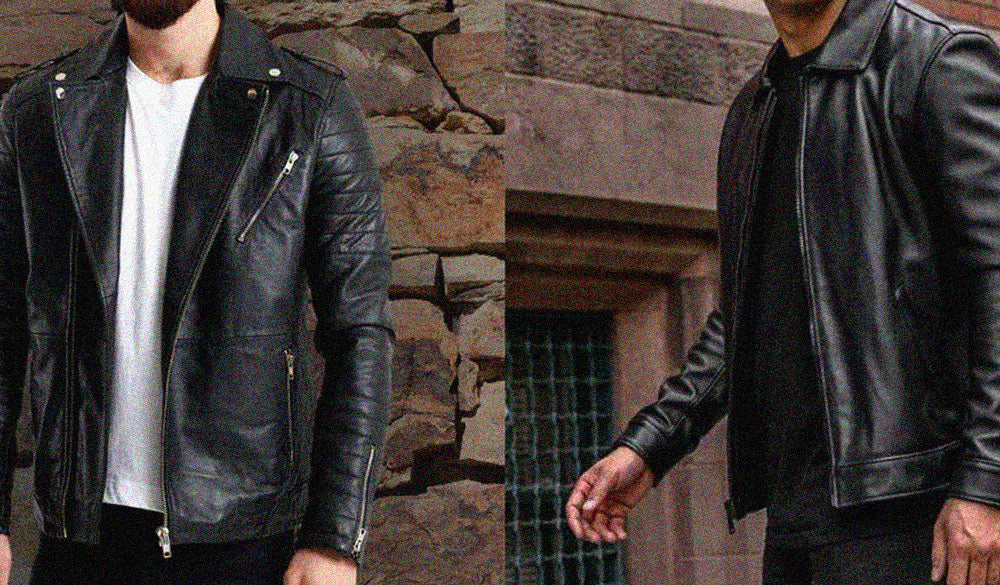 black leather jackets