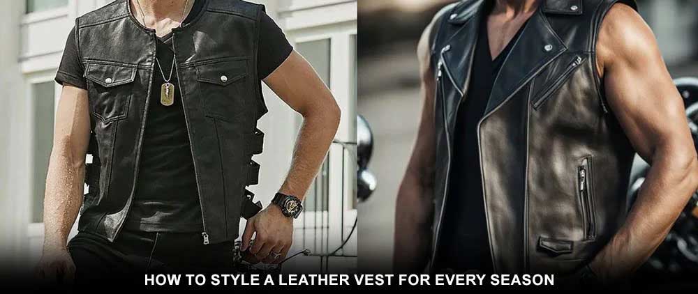 Men's leather vest outfit ideas — 10 styled looks for biker, Western, smart-casual and streetwear