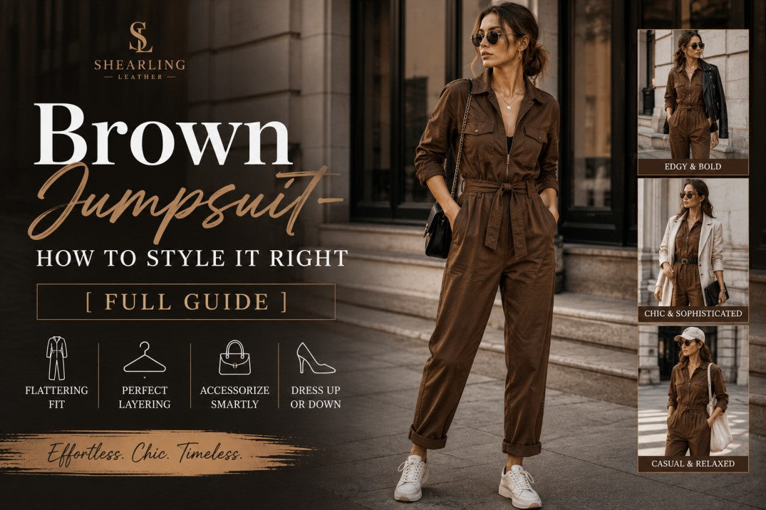 brown jumpsuit
