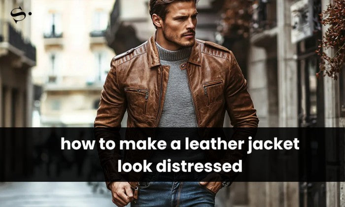 how to make a leather jacket look distressed