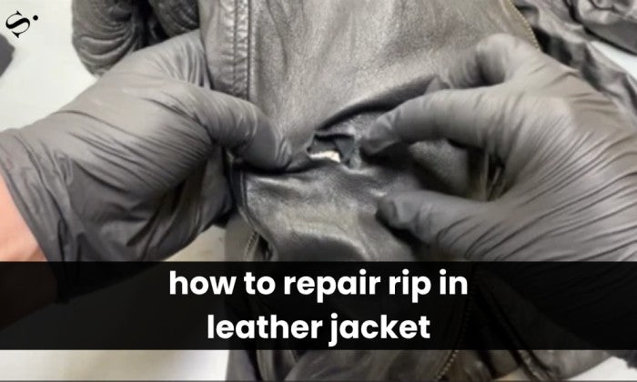 how to repair rip in leather jacket