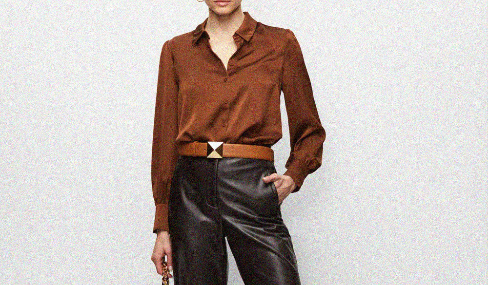 leather pants and shirts