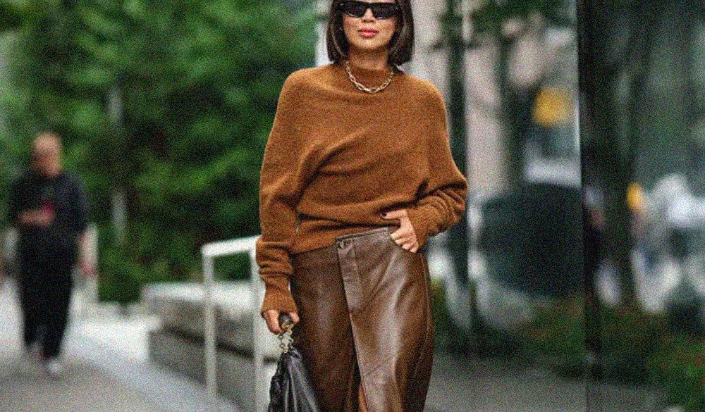 leather skirt