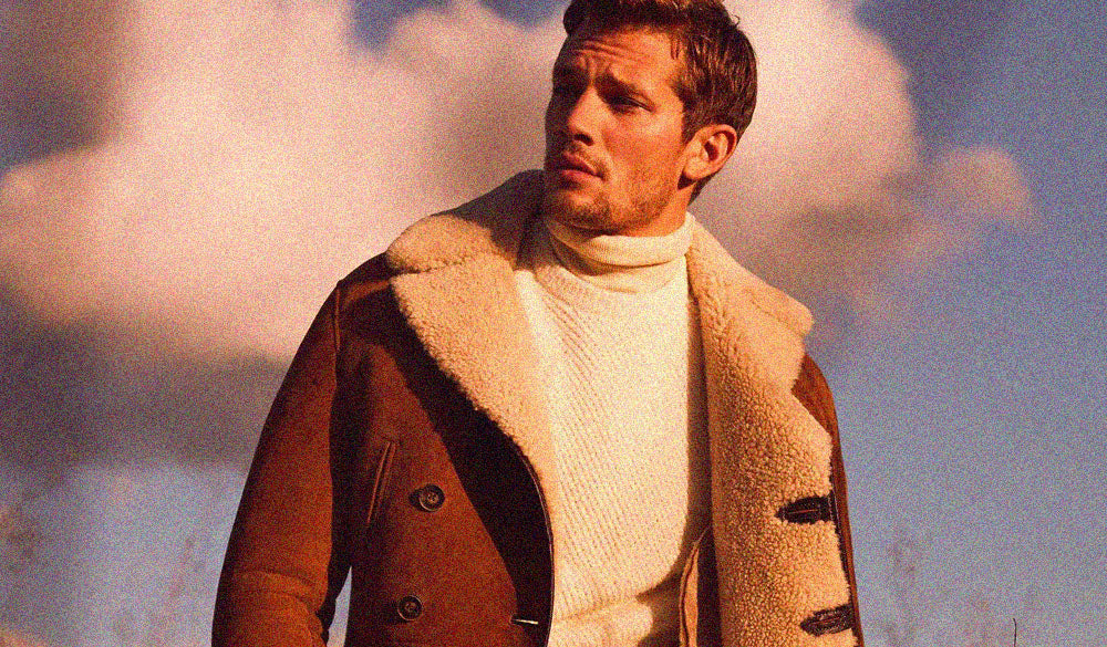 shearling coat men