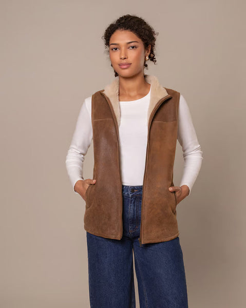 The Art of Craftsmanship: How Your Women's Shearling Vest is Made