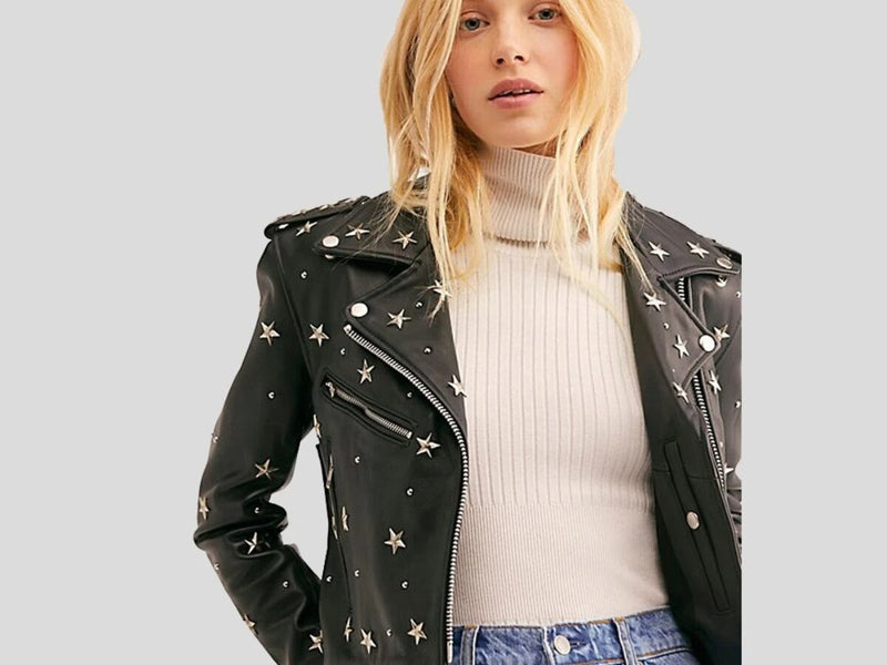 Spiked & Studded Leather Jacket