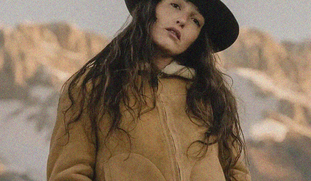 women shearling leather jacket
