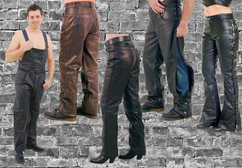 mens leather pants