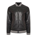 Mens Genuine Leather varsity Bomber Jacket