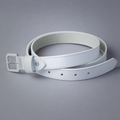 Women Keswick Handmade Sheepskin Leather Belt in White