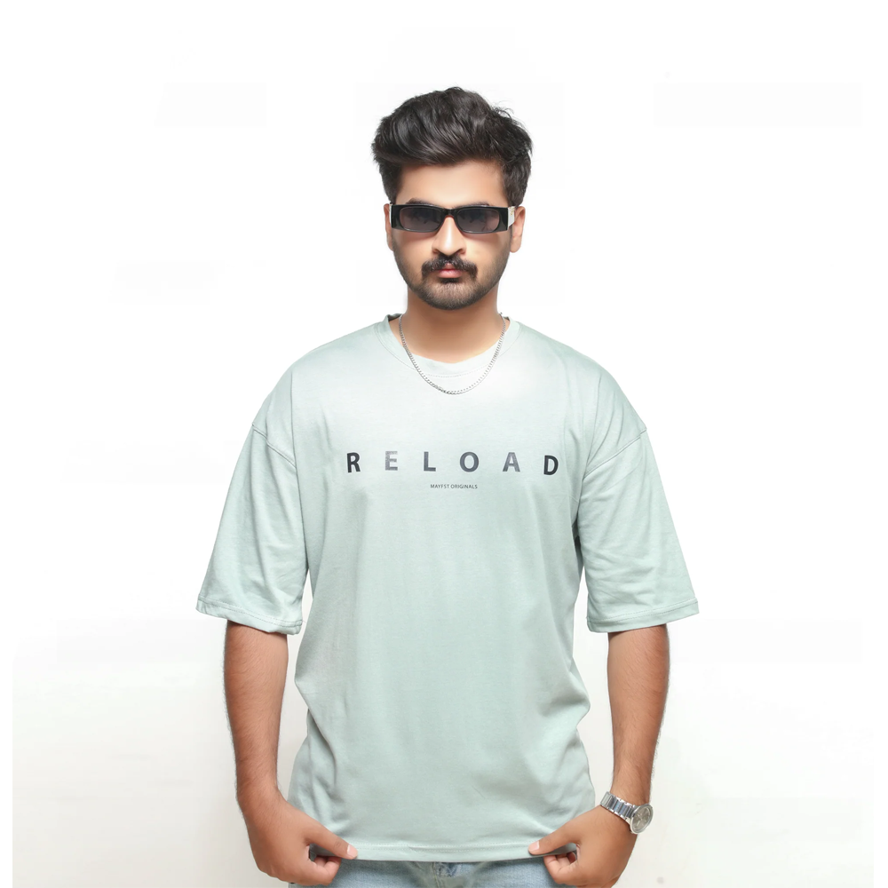 Premium Olive Green Drop Shoulder T-Shirt