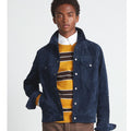dark blue suede leather jacket