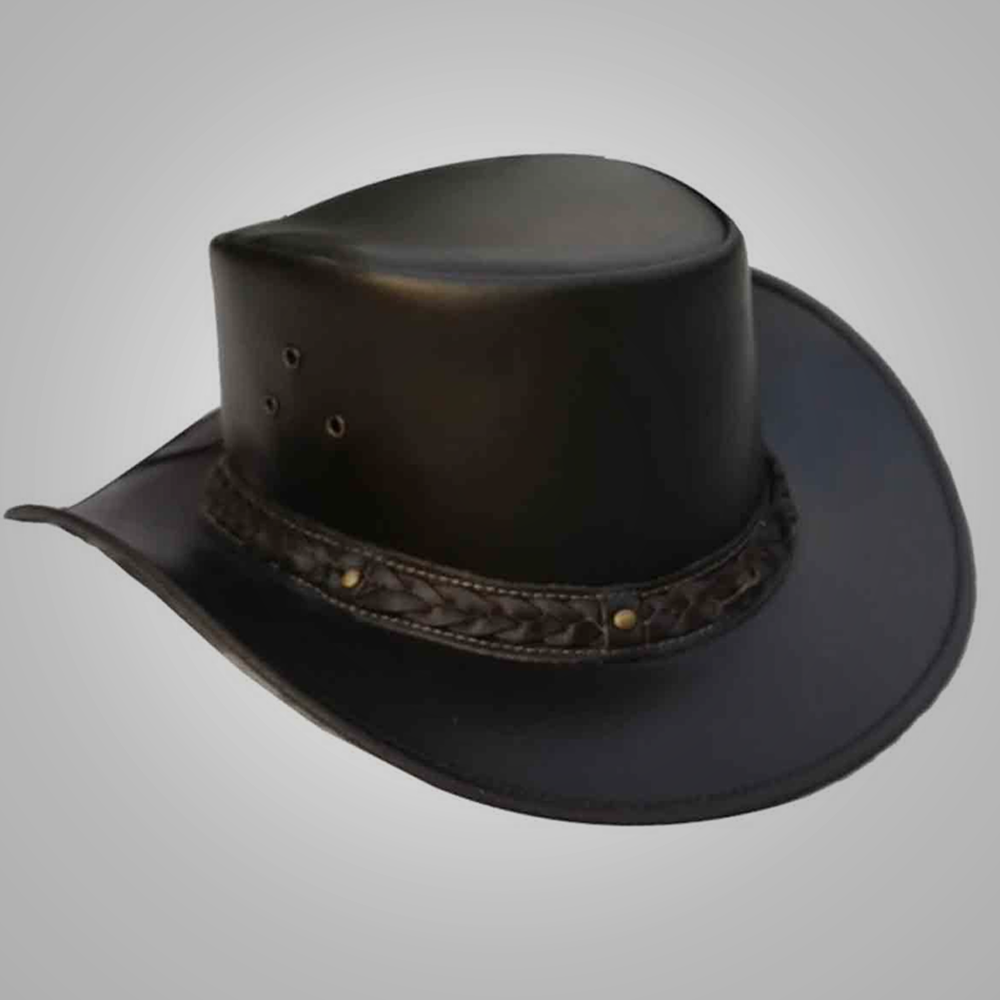 New Genuine Leather Cowboy Hat Western Style For Men’s
