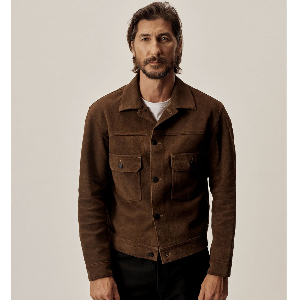 Men’s Suede Leather  Bomber Jacket