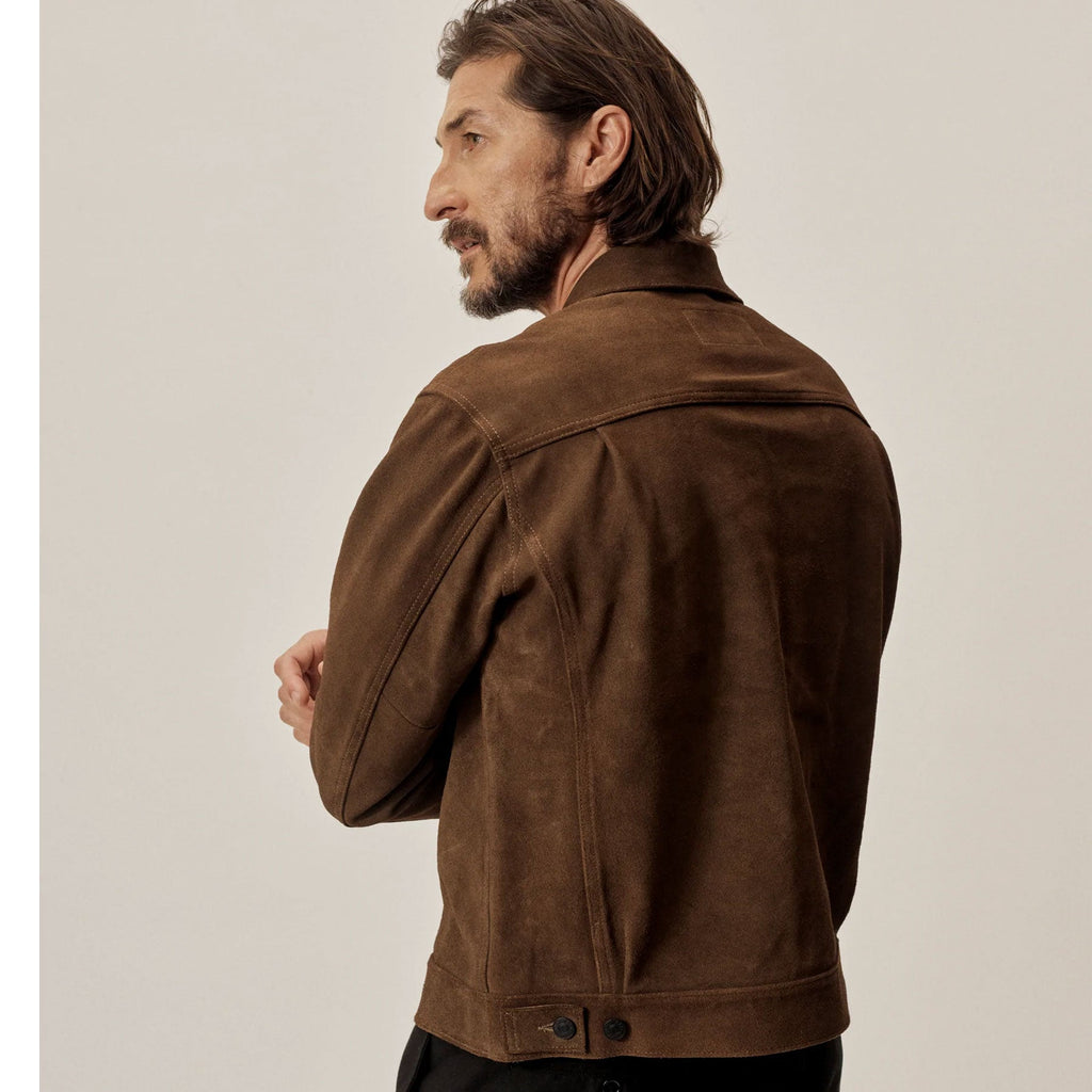Men’s Suede Leather  Bomber Jacket