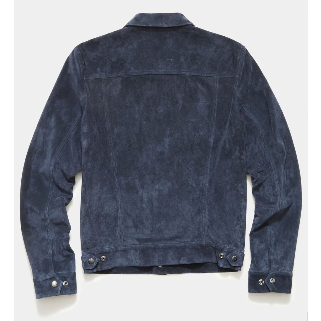 Blue Men’s Original Suede Leather Jacket