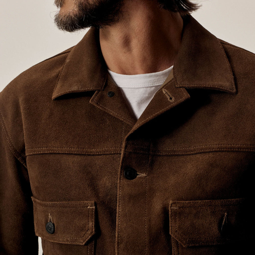 Men’s Suede Leather  Bomber Jacket
