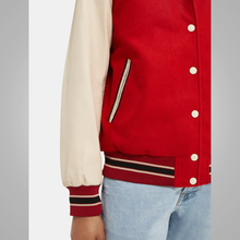 Load image into Gallery viewer, red letterman jacket
