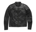 Harley leather jacket on a white background

