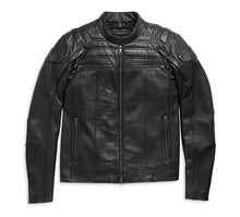 Load image into Gallery viewer, Harley leather jacket on a white background


