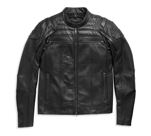 Harley leather jacket on a white background

