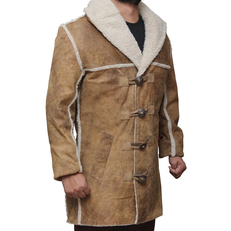 Hell On Wheels Shearling Leather Coat