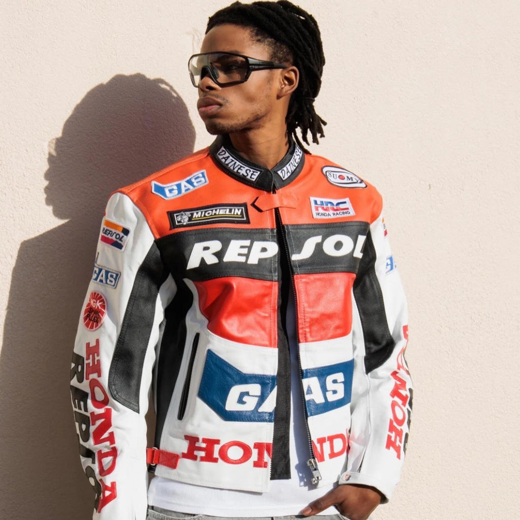 Classic Repsol Men’s Honda Motorbike Racing Jacket