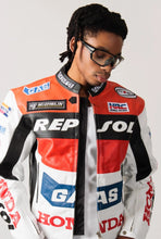 Load image into Gallery viewer, Classic Repsol Men’s Honda Motorbike Racing Jacket
