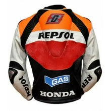 Load image into Gallery viewer, Classic Repsol Men’s Honda Motorbike Racing Jacket
