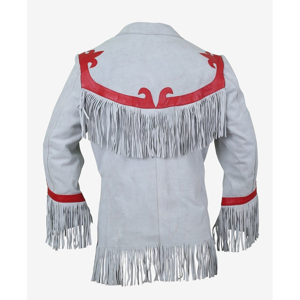 Luxurious Leather Blazer with Fringes | Buy Western Leather Jackets