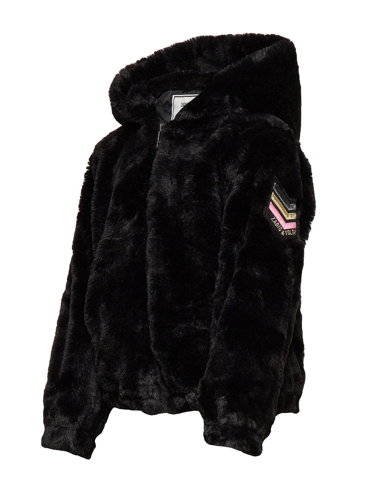 Malia Fur Black Leather Jacket - Shearling leather