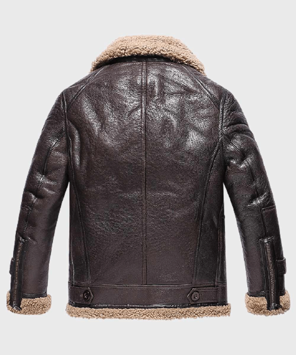Sheepskin Shearling Brown Leather Jacket | Shearling Leather Jackets