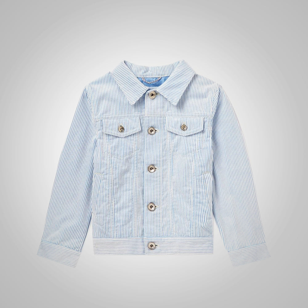 Mens Light Blue Corduroy Over Shirt