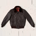 Mens M-422A flight Leather Bomber Jacket - Brown Bomber Jacket