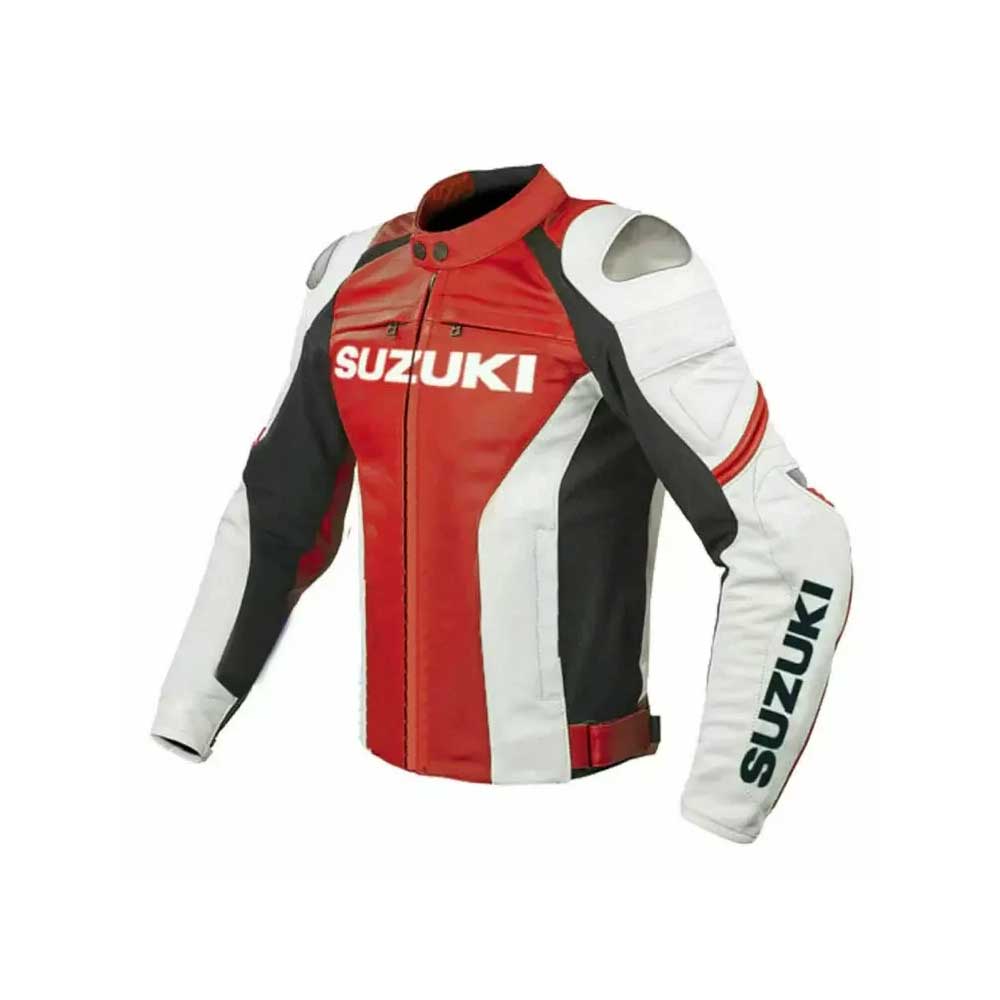 Men's Suzuki Racing Cowhide Leather Jacket