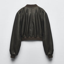 Load image into Gallery viewer, Women Black Aviator A1 Bomber Jacket
