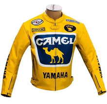 Load image into Gallery viewer, Yamaha Camel Leather Racing Jacket
