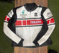 Yamaha Racing Leather Jacket Genuine Cowhide Biker Jacket