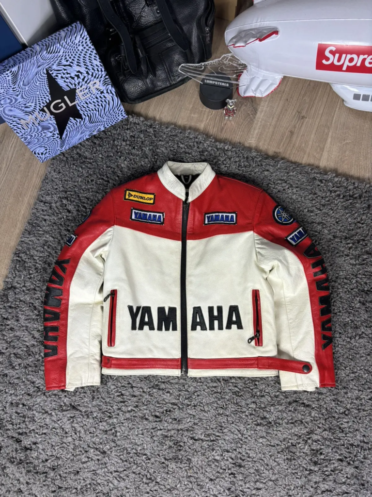 Yamaha Racing Motorcycle Leather Jacket